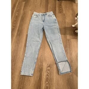 Nasty Girl Split Bottom Hem Jeans